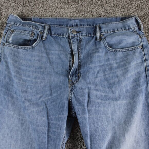 Levis 560 Jeans Mens 37x31 Blue Loose Fit Straight Leg Denim Pants Tag 38x32 - Picture 2 of 10